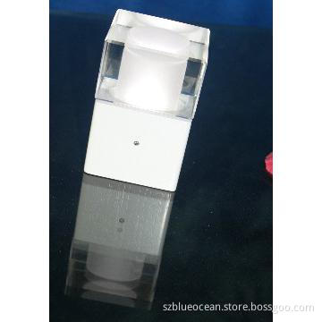 New LED decor crystal lamp with wooden base, Touch switch for 4 colors